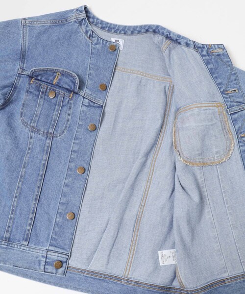 URBAN RESEARCH ROSSO（アーバンリサーチロッソ）の「『別注』Lee101×ROSSO　NOCOLLAR JACKET（デニムジャケット・レディース・ONE WASH/USED・Free）」の8枚目の写真