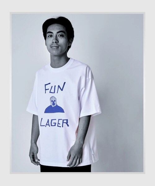 bonjour records(ボンジュールレコーズ)の「Somewhere in Tokyo/サムウェア・イン・トウキョウ FUN LAGER TEE / Designed by Tomoo Gokita(Tシャツ/カットソー・レディース・ホワイト・L/M/XL)」の9枚目の写真