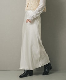 SENSE OF PLACE by URBAN RESEARCH | サテンアイラインスカート(スカート)