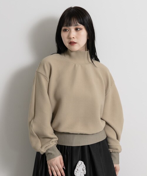 THE GOODLAND MARKET（ザグッドランドマーケット）の「Jens　SWEAT LIKE PULLOVER（Tシャツ/カットソー・レディース・BLACK/GRAY/BEIGE・2）」の16枚目の写真