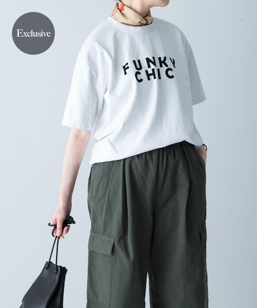 かぐれ(カグレ)の「『別注』HARi×かぐれ FUNKY CHIC T-SHIRTS(Tシャツ/カットソー・レディース・WHITE・1)」の1枚目の写真