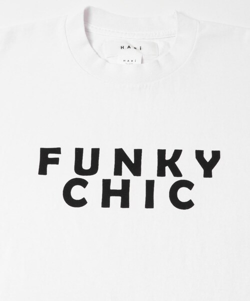 かぐれ（カグレ）の「『別注』HARi×かぐれ　FUNKY CHIC T-SHIRTS（Tシャツ/カットソー・レディース・WHITEBLACK/WHITEBLUE・1）」の5枚目の写真