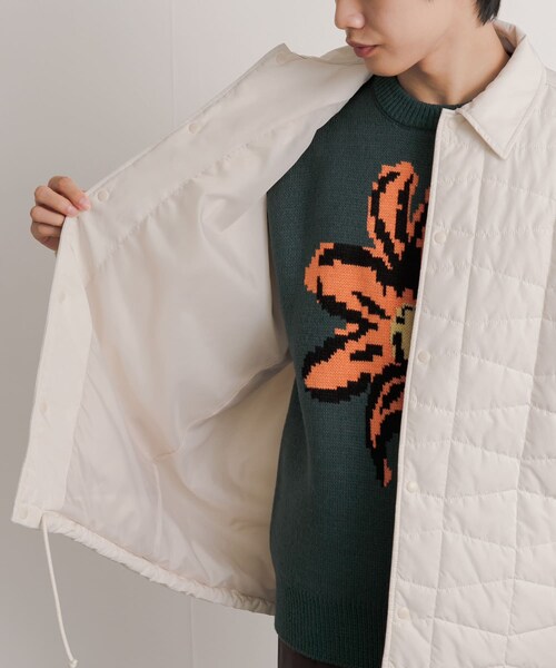 SENSE OF PLACE by URBAN RESEARCH（センスオブプレイスバイアーバンリサーチ）の「パデットキルティングコーチジャケット（その他アウター・メンズ・KHAKI/IVORY/BLACK・M/L）」の22枚目の写真