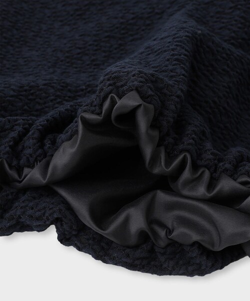 ROPE'(ロペ)の「【一部店舗限定】【REALM(レルム)】SHEER PUFF SLEEVE DRESS|フロントリボンワンピース 26SS(ワンピース・レディース・ブラック/ネイビー・38)」の10枚目の写真