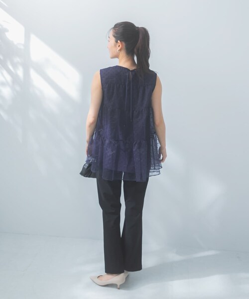 URBAN RESEARCH ROSSO（アーバンリサーチロッソ）の「シアードットティアードブラウス（シャツ/ブラウス・レディース・NAVY/WHITE・Free）」の21枚目の写真