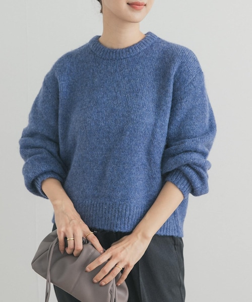 URBAN RESEARCH DOORS（アーバンリサーチドアーズ）の「ラメニットプルオーバー（ニット/セーター・レディース・BEIGE/GRAY/BLUE・Free）」の4枚目の写真