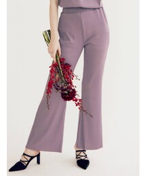 EVRIS | プリーツフレアパンツ【セットアップ着用可能】(スラックス)