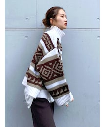 Ungrid | ローゲージジャカードニット(ニット/セーター)