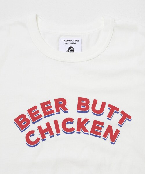 EKAL(エカル)の「TACOMA FUJI RECORDS BEER BUT CHICKEN T-SHIRTS(Tシャツ/カットソー・メンズ・WHITE/OATMEAL・M/L/XL)」の5枚目の写真