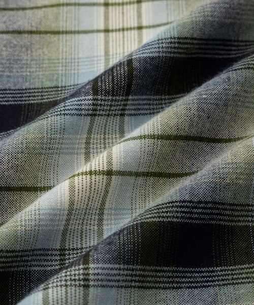 Saturdays NYC（サタデーズ ニューヨークシティ ）の「Marco Vintage Check LS Open Collar Shirt（シャツ/ブラウス・レディース・キナリ/ブルー・L/M/S/XL）」の19枚目の写真