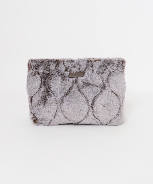 URBAN RESEARCH Sonny Label（アーバンリサーチサニーレーベル）の「LE VERNIS　ファーキルティングクラッチ（クラッチバッグ・レディース・ブラウン/ベージュ・one）」の6枚目の写真