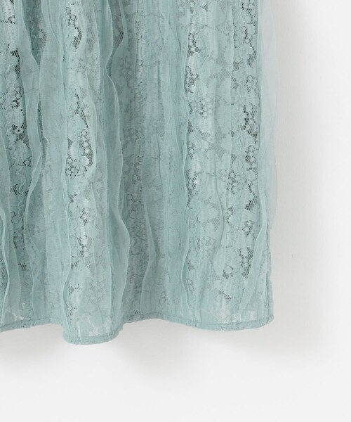 URBAN RESEARCH ROSSO（アーバンリサーチロッソ）の「kaene　リボンチュールエプロンドレス（ワンピース・レディース・mint/black・38）」の21枚目の写真