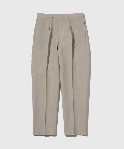 ADAM ET ROPE'（アダムエロペ）の「WOOL LINEN TROUSERS（スラックス・メンズ・ブラック/キナリ/ネイビー系・L/M/XL）」の3枚目の写真