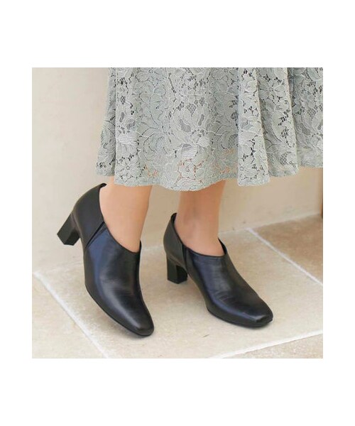 Mode et Jacomo（モードエジャコモ）の「モード エ ジャコモ MODE ET JACOMO スクエアトゥブーティー （ブーツ・レディース・BLS/BL・225/22.5cm/230/23cm/235/23.5cm/240/24cm/245/24.5cm）」の7枚目の写真