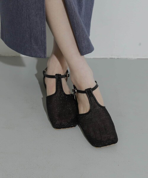 SENSE OF PLACE by URBAN RESEARCH（センスオブプレイスバイアーバンリサーチ）の「Tストラップメッシュサンダル（その他シューズ・レディース・BLACK/SILVER/GOLD・S/M/L）」の14枚目の写真