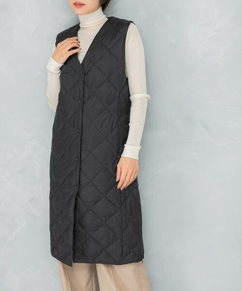 URBAN RESEARCH ROSSO（アーバンリサーチロッソ）の「TAION　VNECK LONG DOWN GILET（その他アウター・レディース・OFFWHITE/BLACK/DCHOCO/GBEIGE・M/L）」の16枚目の写真