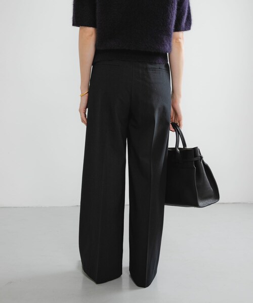 URBAN RESEARCH（アーバンリサーチ）の「ウールブレンドワイドストレートパンツ（その他パンツ・レディース・GRY STRIPE/BLACK・36/38/40）」の6枚目の写真