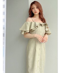 RESEXXY | ラッフルオフショルキャミワンピース(ワンピース)