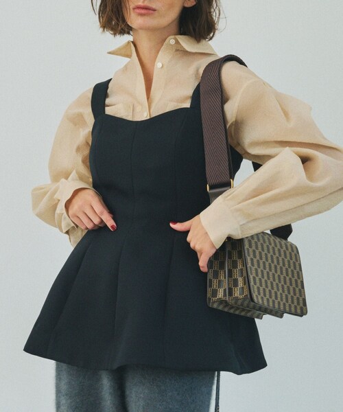 ROPE'(ロペ)の「【一部店舗限定】【REALM(レルム)】CAMISOLE TOPS|トップス(その他トップス・レディース・ブラック・38)」の9枚目の写真