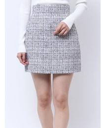 MERCURYDUO | 【セットアップ着用可】ツイードミニスカート(スカート)