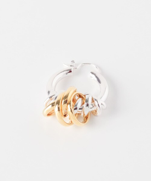 URBAN RESEARCH Sonny Label（アーバンリサーチサニーレーベル）の「LAPUIS　Coil Aroundピアス（ピアス（両耳用）・レディース・ゴールド/マルチ・One）」の7枚目の写真