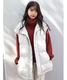 MURUA | ロングエアコンダウンベスト(ダウンベスト)