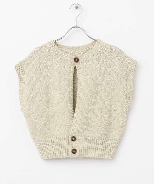 KBF（ケイビーエフ）の「ブークレニットベスト（ニット/セーター・レディース・L.GREIGE/PINK/BROWN・one）」の22枚目の写真