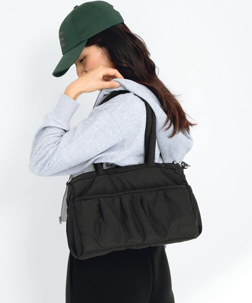 URBAN RESEARCH Sonny Label（アーバンリサーチサニーレーベル）の「SLAB　2wayPuffBostonBag（ボストンバッグ・レディース・ミント/オフ/ブラック・one）」の17枚目の写真