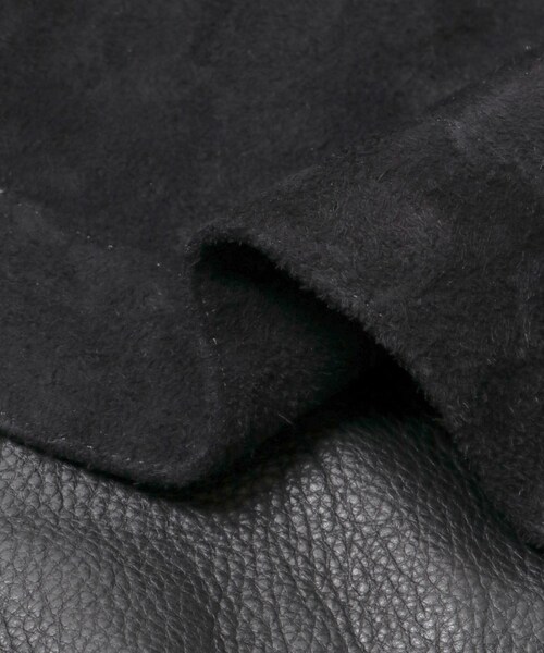 URBAN RESEARCH（アーバンリサーチ）の「A PRESSE　Suede Leather 1st Type Jacket（テーラードジャケット・メンズ・Black・2/3/4）」の7枚目の写真