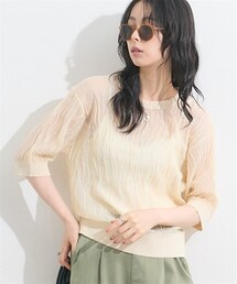 nissen | シアーウェーブジャガードニット＜大きいサイズ有＞(ニット/セーター)