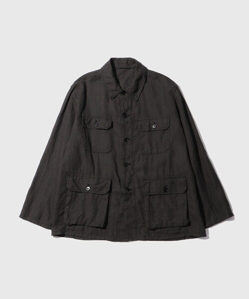 ADAM ET ROPE'(アダムエロペ)の「【KAPTAIN SUNSHINE/キャプテンサンシャイン】Safari Shirt Jacket(その他アウター・メンズ・ブラック/キナリ・2/3/4)」の4枚目の写真