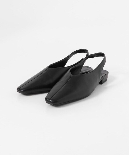 URBAN RESEARCH Sonny Label（アーバンリサーチサニーレーベル）の「バックストラップスクエアパンプス（パンプス・レディース・ブラック/アカチャ/キャメル・S/M/L）」の7枚目の写真