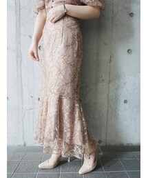 MERCURYDUO | レースイレヘムマーメイドスカート(スカート)