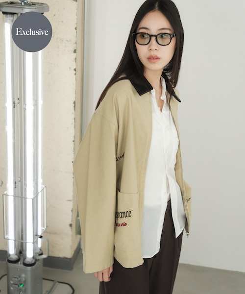 URBAN RESEARCH(アーバンリサーチ)の「『別注』PICCADILLY×URBAN RESEARCH 刺繍カバーオール(カバーオール・レディース・BEIGE/NATURAL・Free)」の1枚目の写真