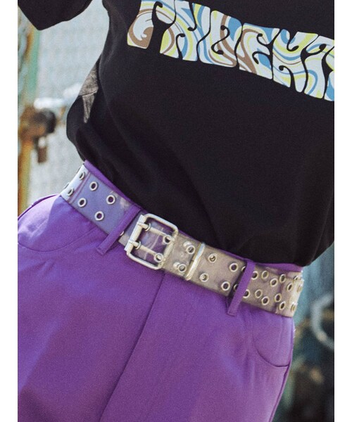 jouetie（ジュエティ）の「ダブルハトメベルト（ベルト・レディース・クリア/ブラウン/ブラック・F）」の22枚目の写真