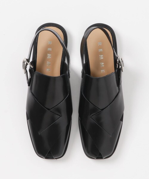 URBAN RESEARCH ROSSO（アーバンリサーチロッソ）の「REMME　バックストラップフラットシューズ（その他シューズ・レディース・NEGRO・36/37/38）」の5枚目の写真