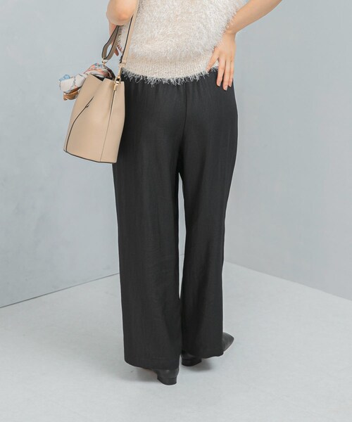 URBAN RESEARCH ROSSO（アーバンリサーチロッソ）の「ブライトツイルイージーパンツ（その他パンツ・レディース・PINK/BLACK・FREE）」の6枚目の写真