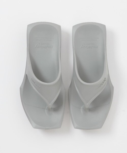 SENSE OF PLACE by URBAN RESEARCH(センスオブプレイスバイアーバンリサーチ)の「muleboy X-TYPEスクエアサンダル(サンダル・メンズ・GRAY/BLACK/IVORY・26/27)」の12枚目の写真