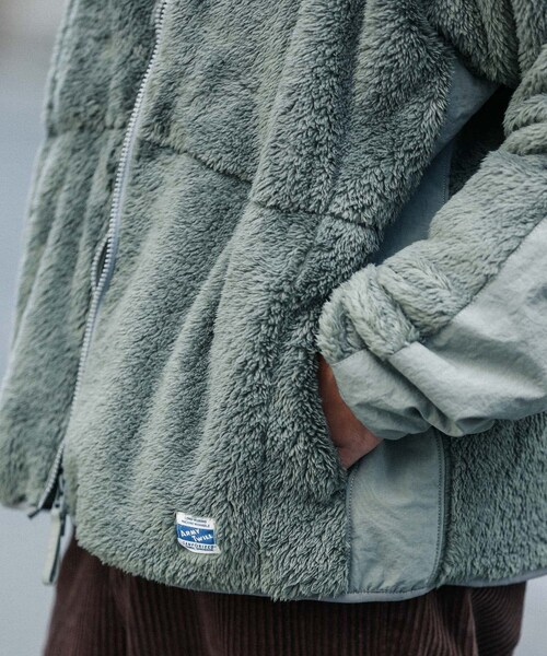 URBAN RESEARCH Sonny Label（アーバンリサーチサニーレーベル）の「ARMY TWILL　Fleece blouson（ブルゾン・メンズ・KHAKI/BLACK・M/L）」の13枚目の写真