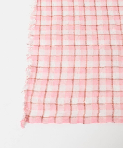 かぐれ（カグレ）の「Khadi&co　LINEN COTTON STOLE（ストール/ショール・レディース・GRYCK/PKCK・Free）」の10枚目の写真