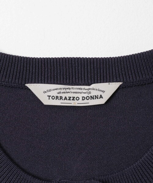 URBAN RESEARCH ROSSO（アーバンリサーチロッソ）の「Torrazzo Donna　BIJOU CARDIGAN（カーディガン/ボレロ・レディース・NAVY/WHITE・Free）」の15枚目の写真