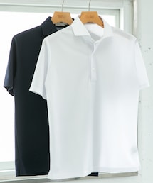 LIFE STYLE TAILOR トリコットセミワイド半袖プルオーバー無地