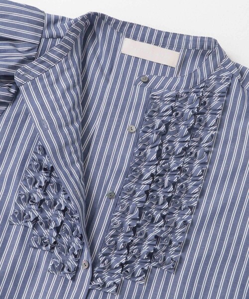 URBAN RESEARCH ROSSO（アーバンリサーチロッソ）の「MARILYN MOON　Modern tuck frill volume blouse（シャツ/ブラウス・レディース・WHITE/NAVYWHITE・FREE）」の11枚目の写真