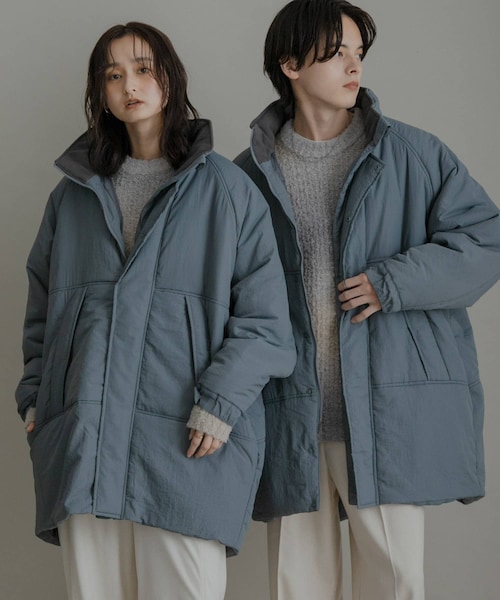 SENSE OF PLACE by URBAN RESEARCH(センスオブプレイスバイアーバンリサーチ)の「『URTECH』『ユニセックス』パデッドモンスターコート(その他アウター・メンズ・BLACK/GREIGE/BLUE・M/L)」の3枚目の写真