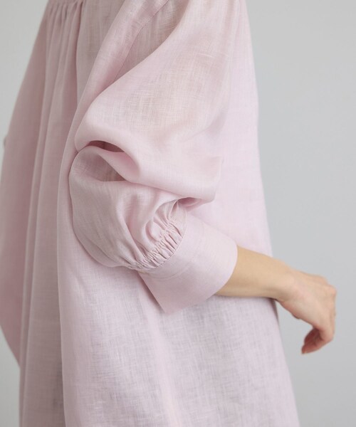 ADAM ET ROPE'(アダムエロペ)の「リネンオーバーシャツ / GENTLE LINEN(シャツ/ブラウス・レディース・ブラック/グレー/ピンク・F)」の20枚目の写真