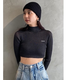 EMODA | ハイネッククロップニット(ニット/セーター)