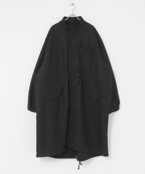SENSE OF PLACE by URBAN RESEARCH（センスオブプレイスバイアーバンリサーチ）の「『UR TECH』 カットメルトンモッズコート（モッズコート・メンズ・BLACK/KHAKI・M/L）」の14枚目の写真