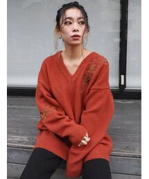 EVRIS | Flower Embroidery ニット(ニット/セーター)