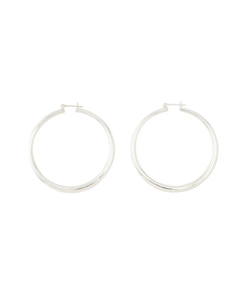 ADAM ET ROPE'(アダムエロペ)の「【GIGI(ジジ)】LUNA authentic hoop 45mm(ピアス(両耳用)・レディース・シルバー・F)」の4枚目の写真