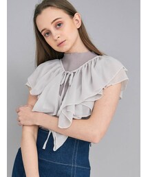 MERCURYDUO | 2WAY異素材ボリュームラッフルニット(ニット/セーター)